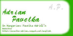 adrian pavelka business card